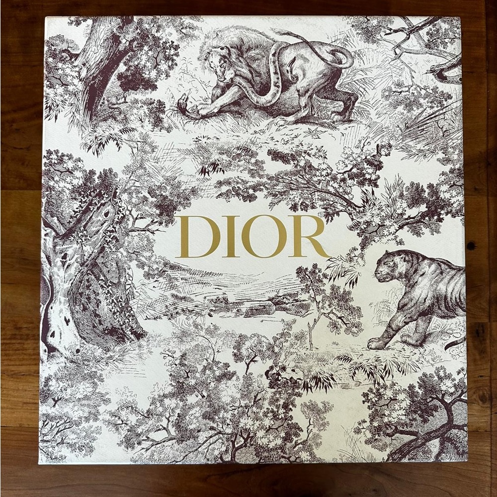 Gold Dior Toile de Jouy Gift/Storage Box
